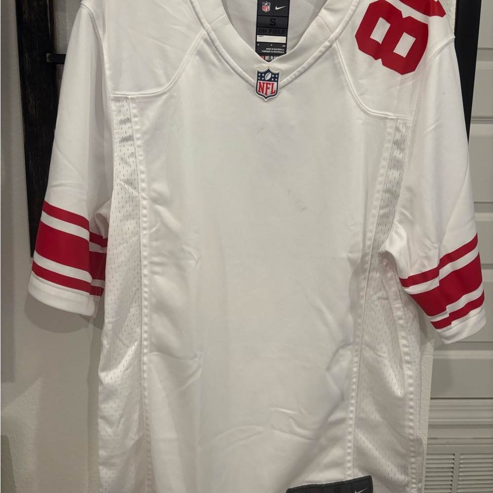 NFL White Jersey with Red Logo